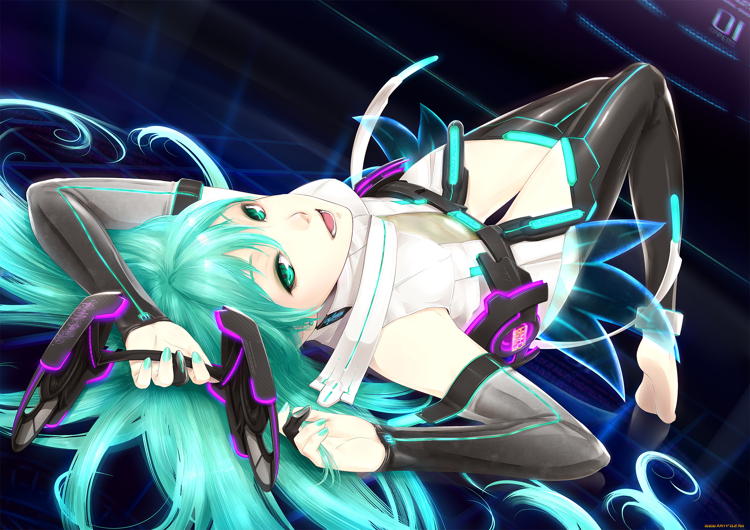 , vocaloid, miku, append, , , hatsune, yuranpo, , 